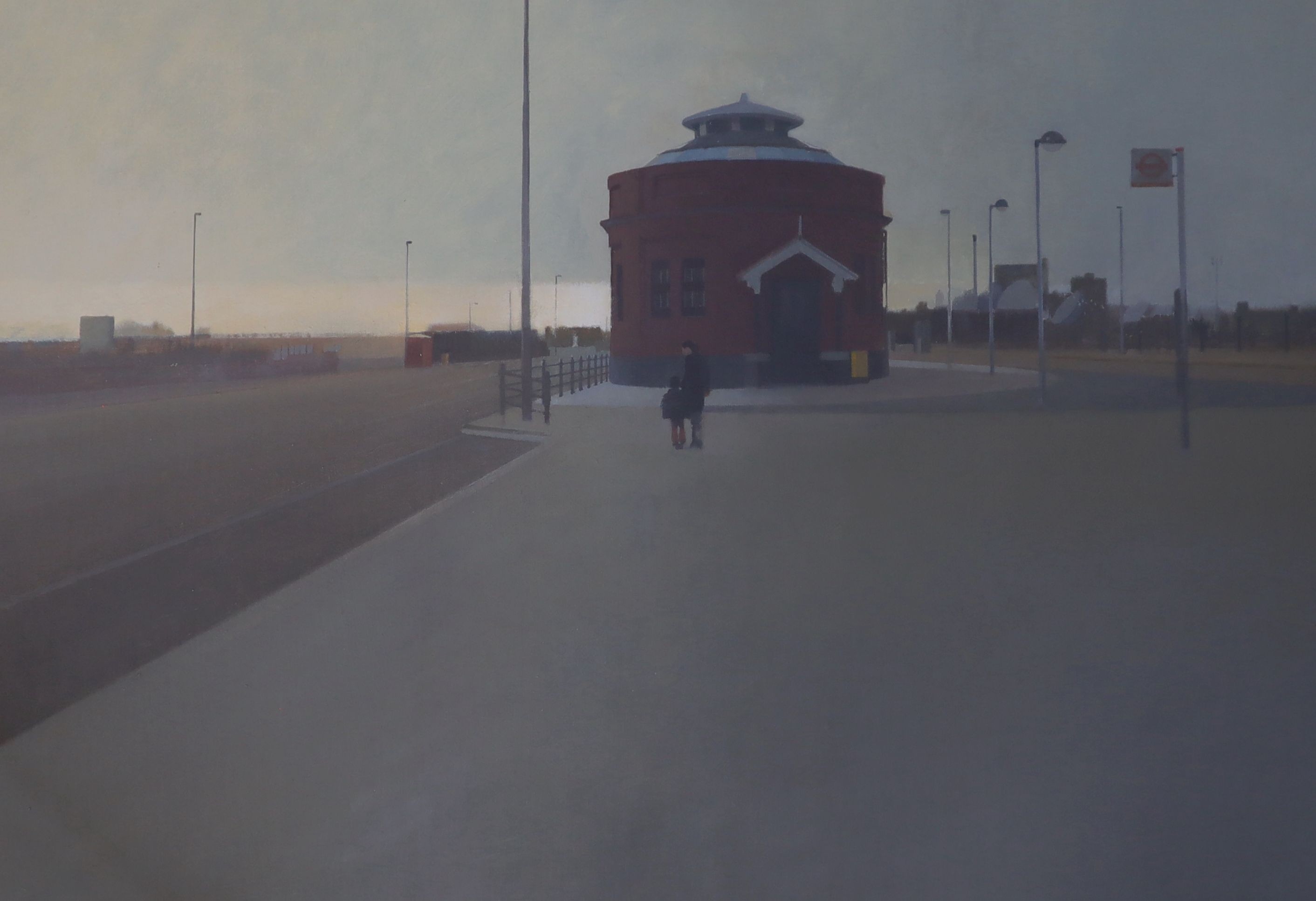 Peter Kelly R.B.A. (1931-2019), 'The Rotunda, Woolwich', oil on canvas, 42 x 61cm.